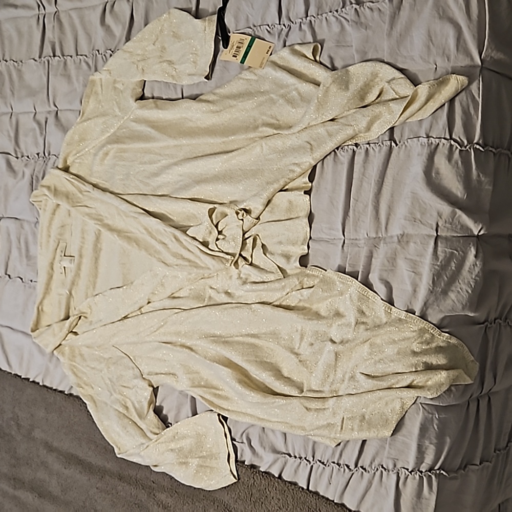 NWT Gold Sparkly Sweater